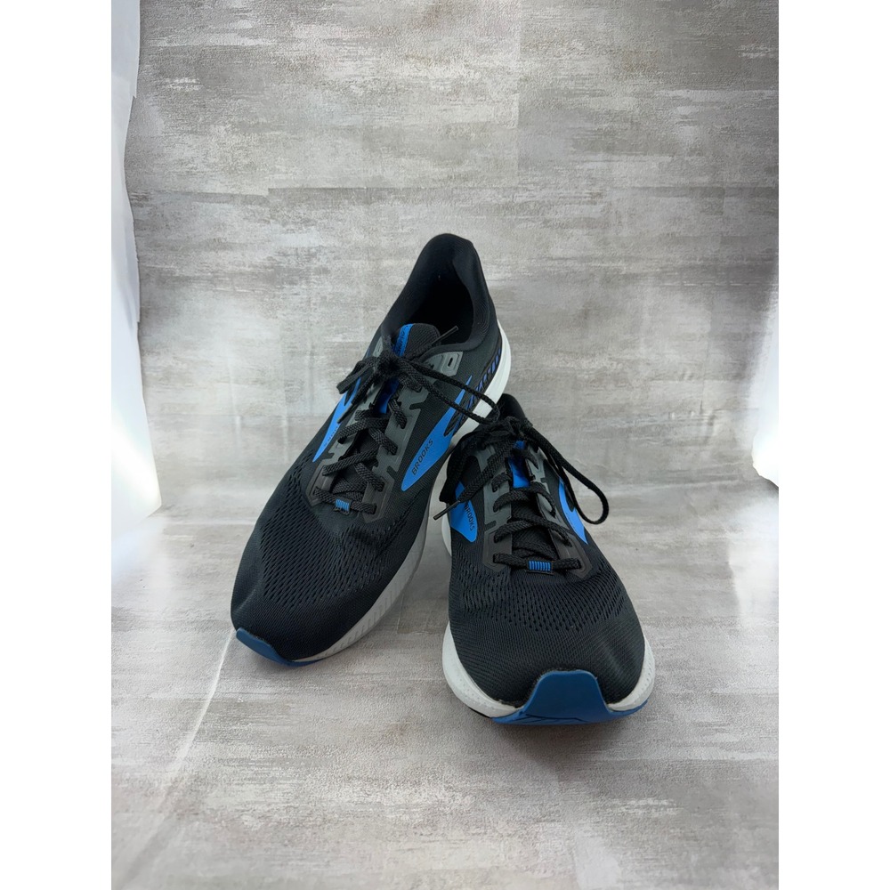Brooks Launch GTS 8 Men Running Shoes Black Blue 1103591D018 Size 12